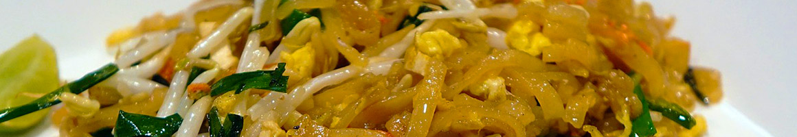 Eating Thai at Sawasdee Thai Kitchen restaurant in Pittsburgh, PA.